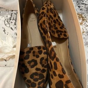 Cheetah print loafers